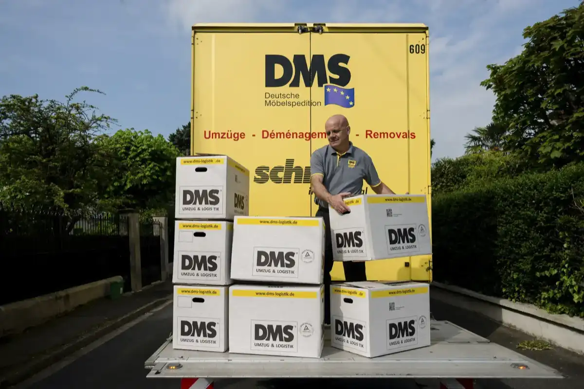 Emballage professionnel de cartons - déménagement DSM France